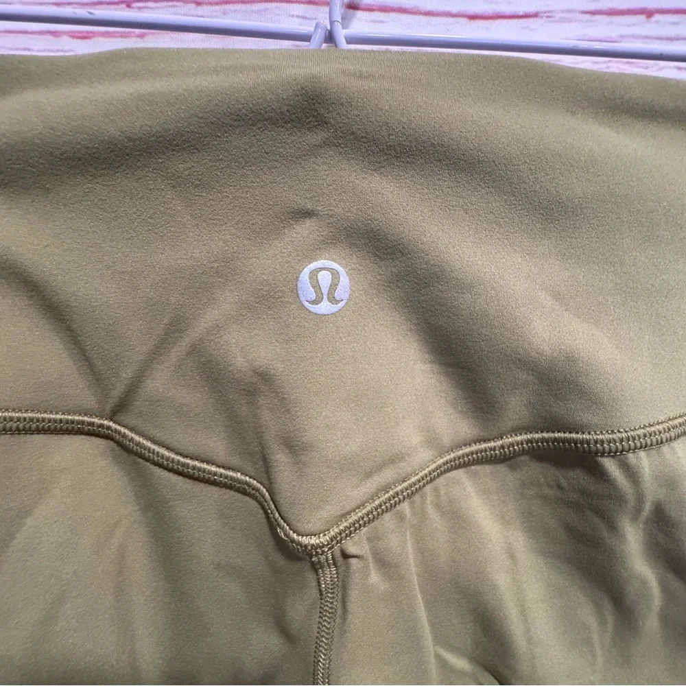 Lululemon Align High-Rise Cropped Jogger in Bronze Green Sz 4